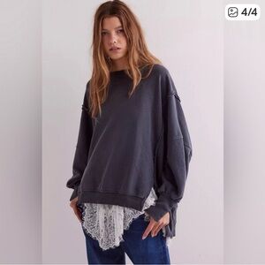 We The Free Charcoal Camden Sweatshirt